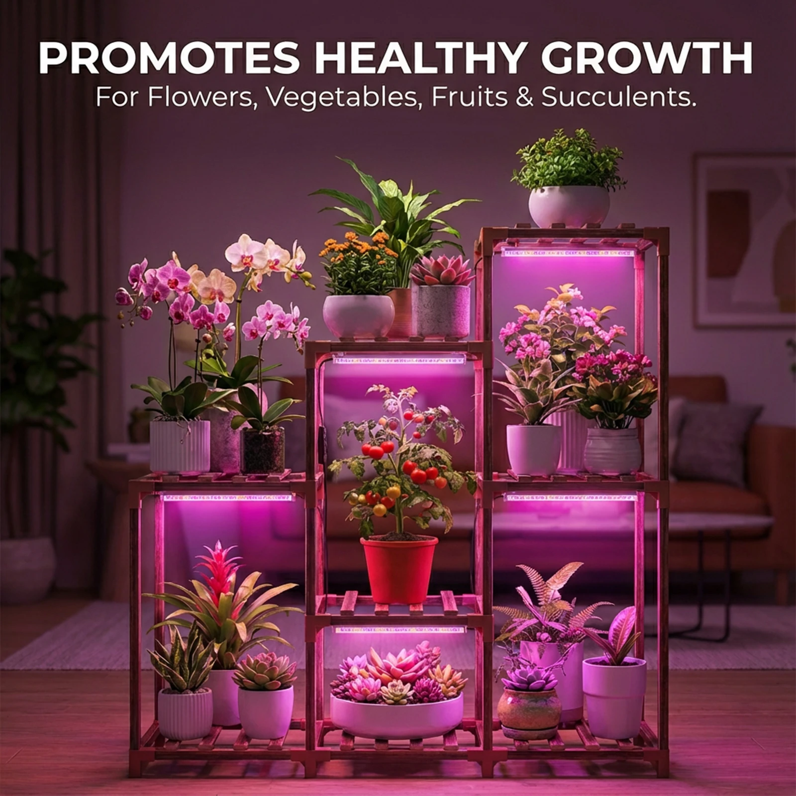 

1/2/3/4 Light Bars USB Full Spectrum LED Grow Lights Bar with Timer and Magnet Install Dimmable Plant Light for Seedlings Flower