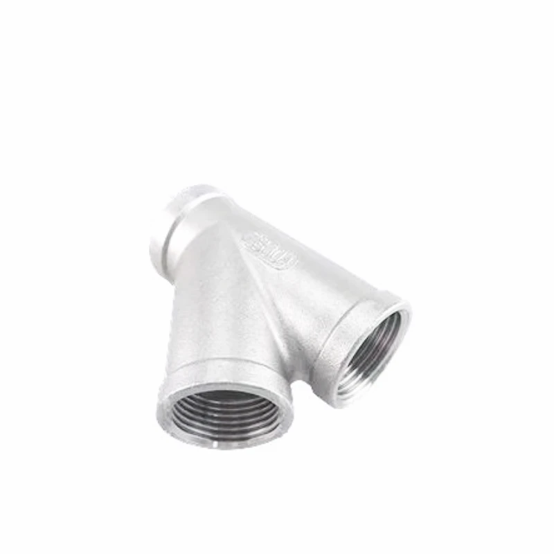 304 Stainless Steel Y-way Internal Thread 45 Degree Inclined Tee Internal Thread Three-way Three-way Interface One-thirds Pipes