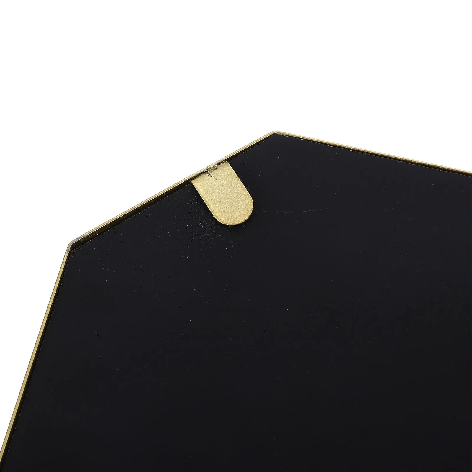 

Decorative Wall Mirror for Bathroom Iron Metal Frame Hanging Vanity Mirror with Clear Reflection No Drill Mounting Easy Install