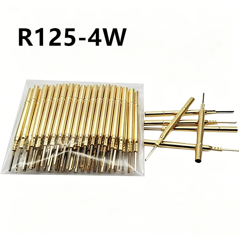 20/100PCS R125-4W Test Probe 2.36mm Winding Needle Sleeve Snap Ring Height 7.5mm Length 38.3mm Test Needle Sleeve