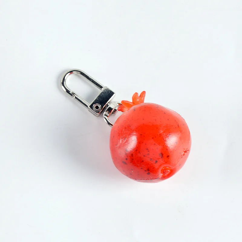pomegranate keychain Creative and Cute Simulation Fruit Model Photography Props Bag Car Pendant Ornaments Gift Trinkets