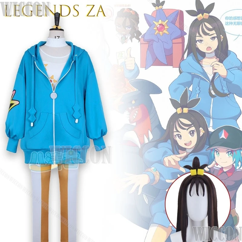 

Lida Cosplay Costume Authentic Game Replica Anime Holiday Edition Blue Leisure Halloween Pant Women Navidad Comic Con