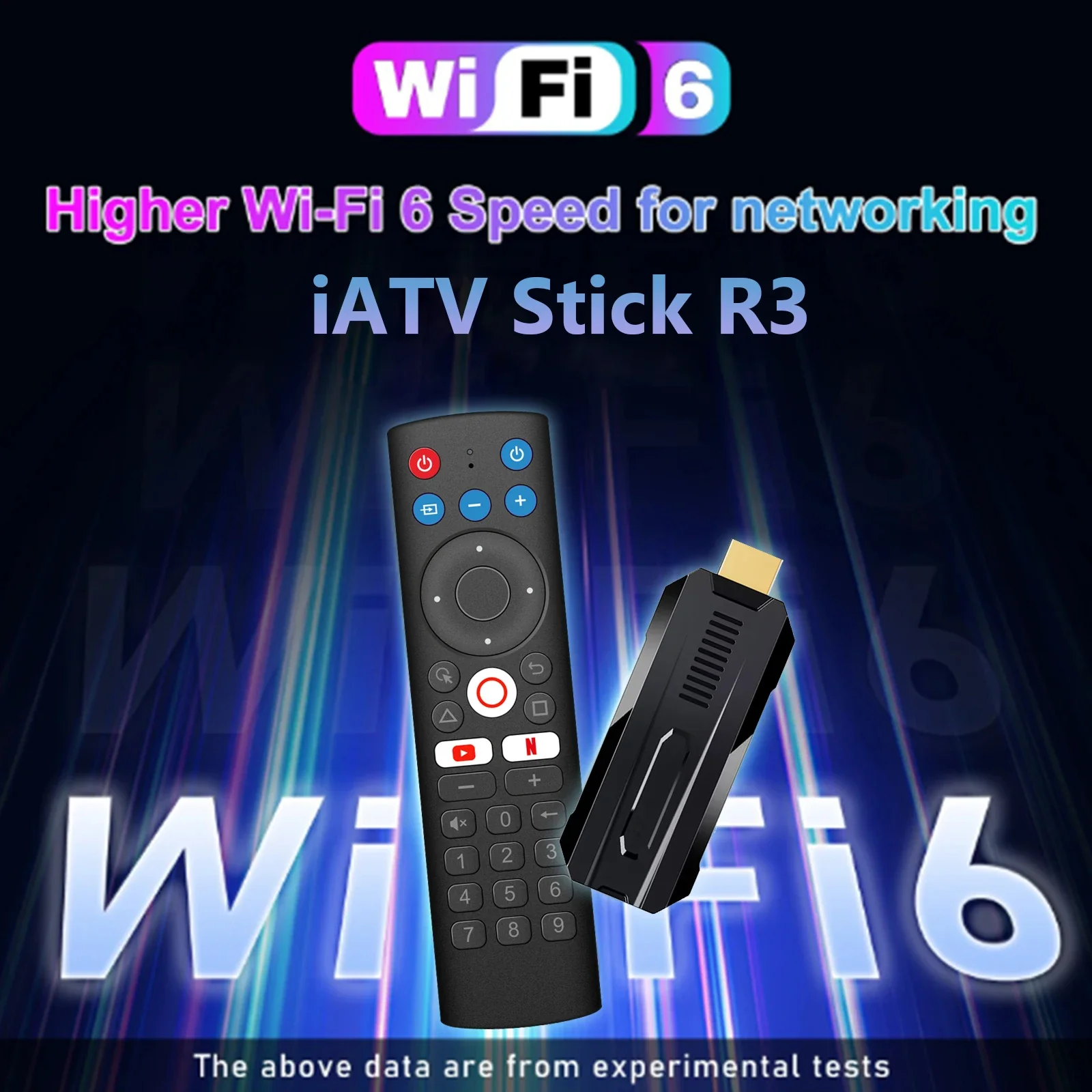 BOXPUT iATV R3 Smart TV Stick RK3528 Chip USB Android 13 2.4 g5g Dual WiFi BT Media Player 8K TV Fire Stick Android Voice Remote