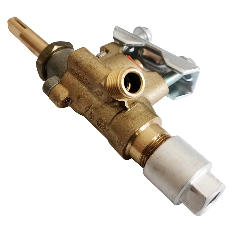 BBQ Grill Standard Brass Gas Safety Valve Low Pressure with Orkli Magnet Unit Gas Outlet 7/16-24unf Thread Supplies Accessory