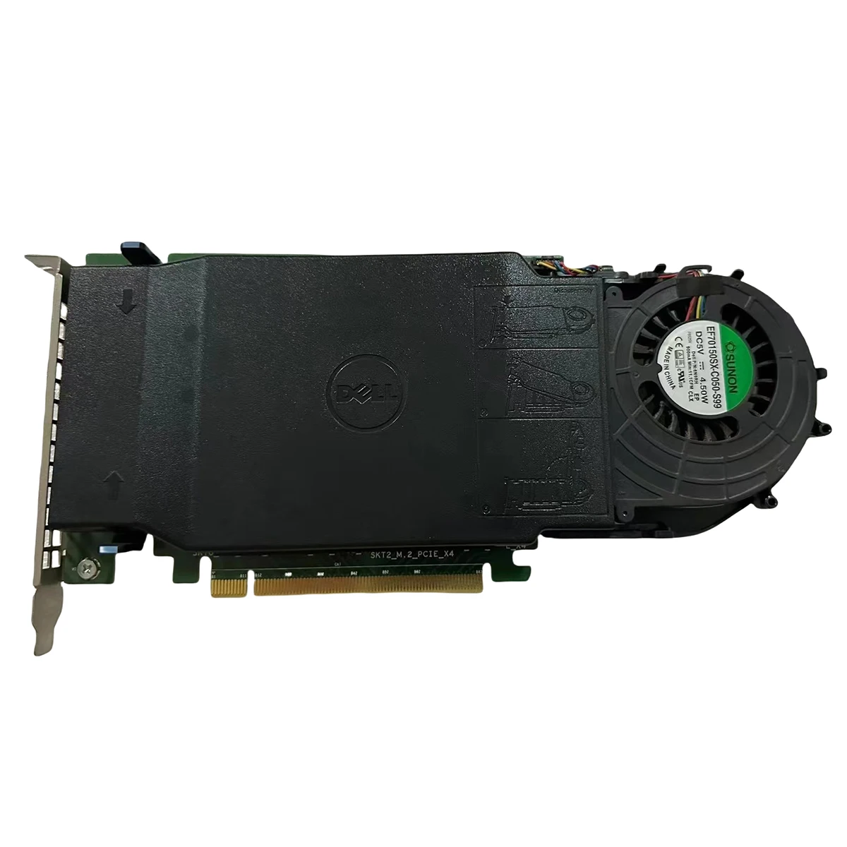 بطاقة DELL 6N9RH رباعية فائقة السرعة Nvme M.2 Pcie X16 الجديدة 06N9RH 80G5N TX9JH 080G5N 0TX9JH
