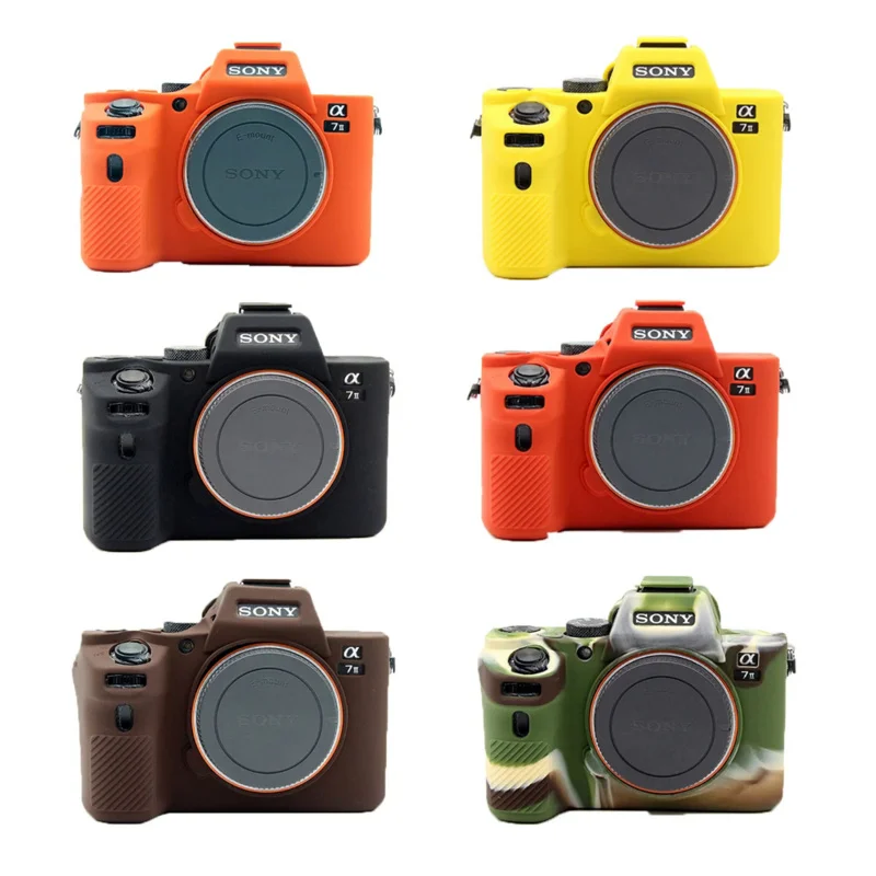 

For Sony A7 II A7S2 A7S II A7II A7II A7R A9 II A7R III A7 III Rubber Protective Body Cover Skin Soft Silicone Camera case