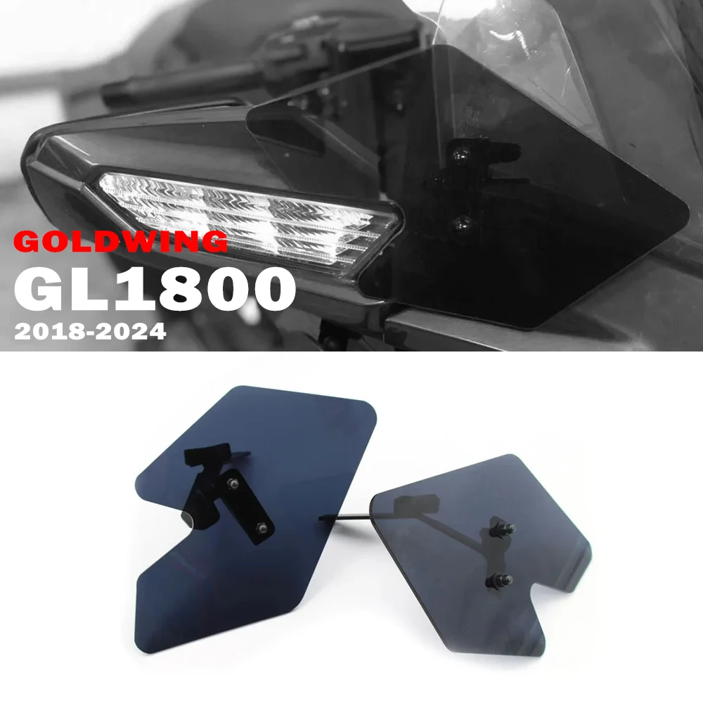 

Goldwing GL1800 for Honda GL 1800 Gold Wing Accessories 2018-2024 Motorcycle Handguard Deflector Adjustable Windshield Acrylic