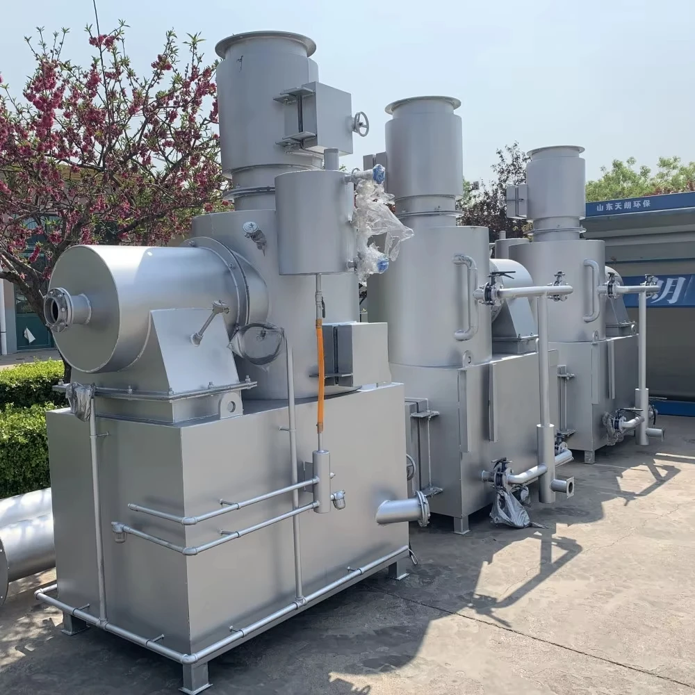 150kg/hour Burning Rate Hospital Medical Waste Incinerator With ISO Certification