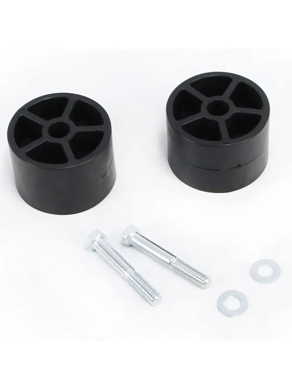 Espaciador de tope delantero de 2 ", extensiones de tope y tope para Jeep Wrangler JK 2007 2008 2009 2010 2011 2012 2013 2014 2015 2016 2017 2018