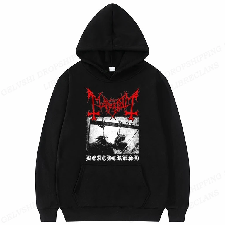 

Rapper Mayhem Deathcrush Hoodie Men Fashion Hoodie Sweatshirt Women Sweats Hip Hop Hoodies Boy Coats Long Sleeve Pullovers