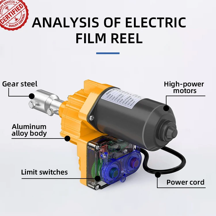 220v  Electric Film Rolling Machine Breeding Farm Rolling Curtain Elevator  Greenhouse Accessories Roll up Motor Electric - Image 4