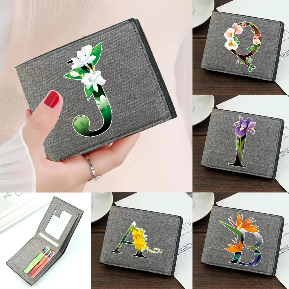 

Moneybag Simple and Durable High-quality Foldable Flower Color Printing Series Clutch Bag Coin Pouch Id Card Holder