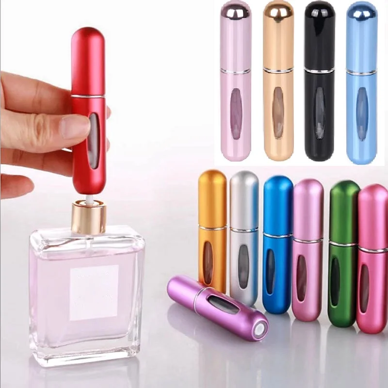 

8ml /5ml Refillable Mini Perfume Bottle Portable Cosmetic Bottle Spray Bottle Atomizer Spray Container Travel Refillable Bottles