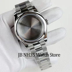 36mm/39mm NH35 watch cases sapphire glass stainless steel fit NH35 NH36 movement polish bracelet 28.5mm dial datejust watch case