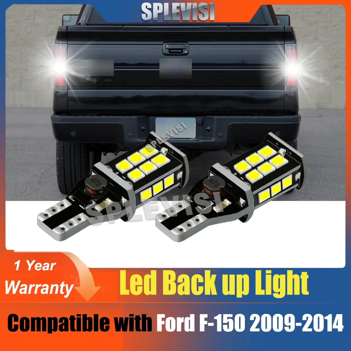 2x LED conversion bulb Back Up Light 6000K For Ford F-150 2009-2014 2010 2011 2012 2013 2014 F-250 F-350 Super Duty 2011-2016