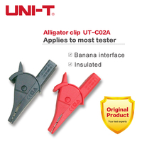 UNI-T UT-C04A Through Hole Alligator Clips 27mm Banana Plug For Multimeter Probe Pen