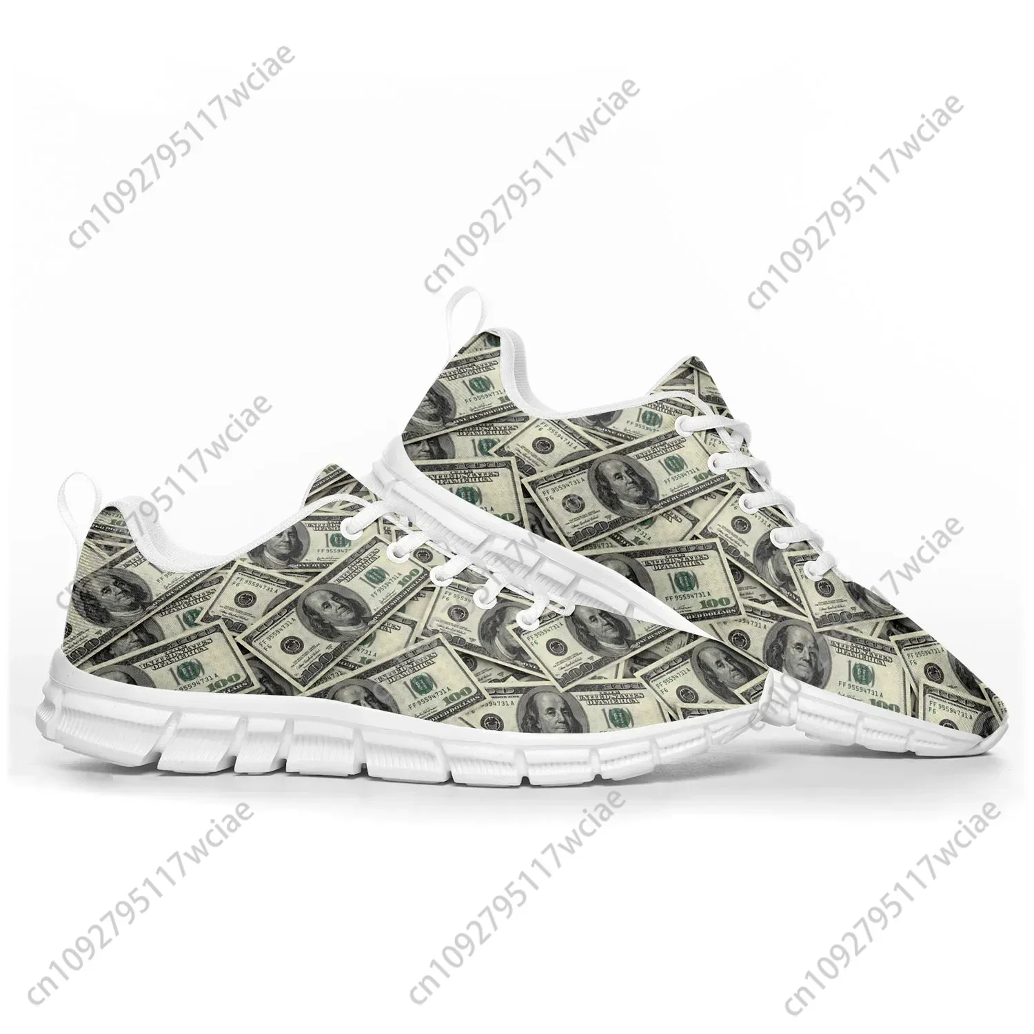 

Dollar Printed Popular Sports Shoes Mens Womens Teenager Sneakers Casual Custom High Quality Couple Shoes White