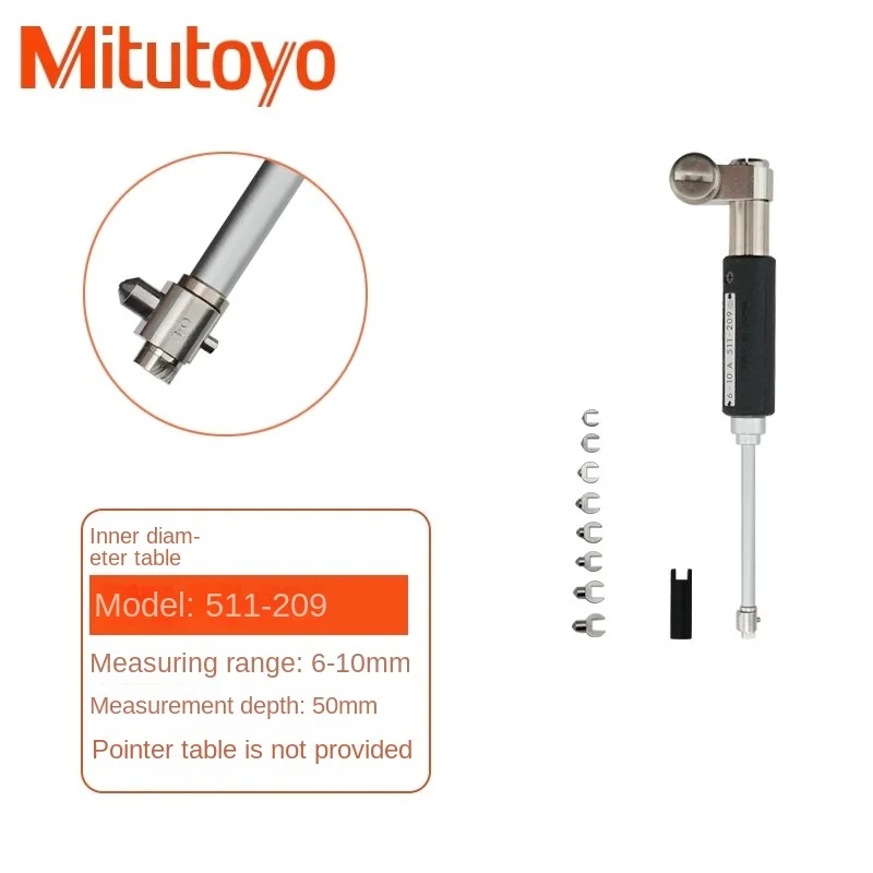 Mitutoyo Bore Gages for Small Hole,range 6-10/10-18.5mm,graduation 0.01/0.001mm,511-209 511-201 511-211-20 511-204-20 511-210-20