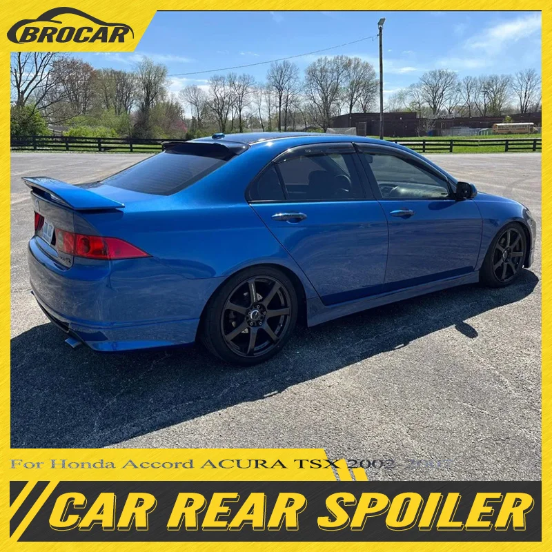 Para 2002-2007 Honda Accord ACURA TSX EURO R CL7 CL9 GEN 7 alerón de techo alerón de plástico ABS de alta calidad alerón de maletero