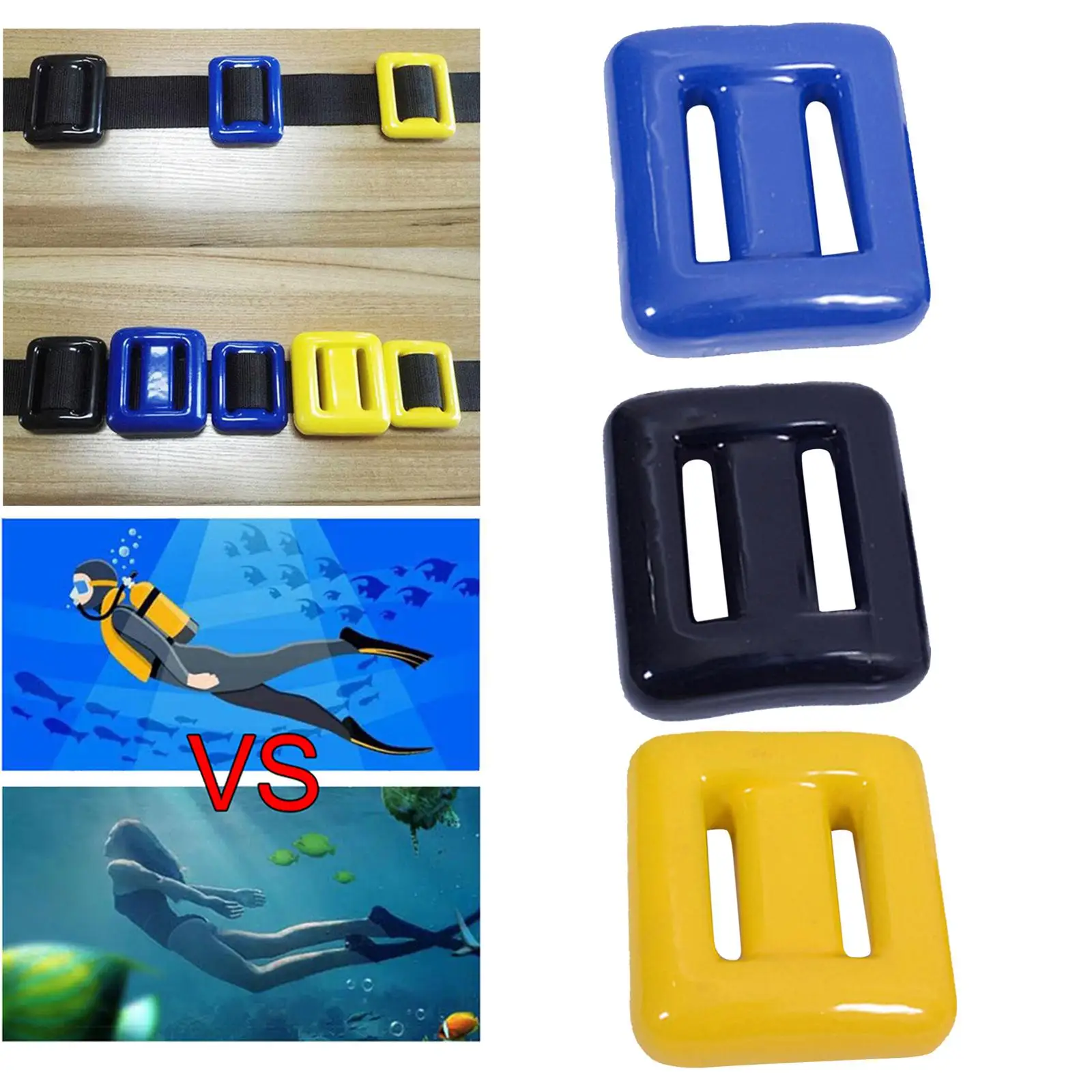 

0.5 Kg Diving D Weight Counterweight Rubber Coating Diving Snorkeling Surfing