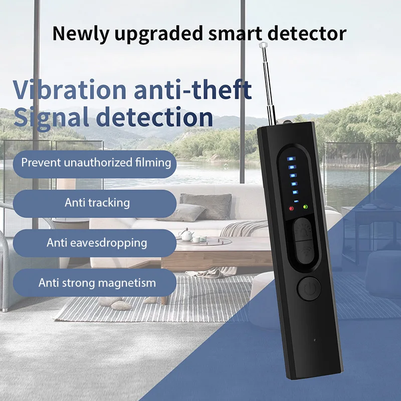 Hidden Camera Detector Anti-Spy Car GPS Tracker Listening Device Bug RF Wireless All Signal Scanner Gadget Security Protection