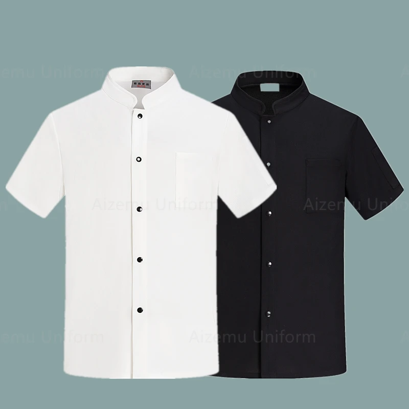 

Breathable mesh Kitchen Cooking Costume Pizzaiolo Chef Uniform Restaurant Cook Jackets Bakery Cafe Waiter Waitress Work clothes