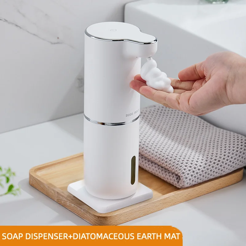 Automatic Foam Soap Dispensers Bathroom Smart Washing Hand Machine With USB Charging White High Quality ABS Material