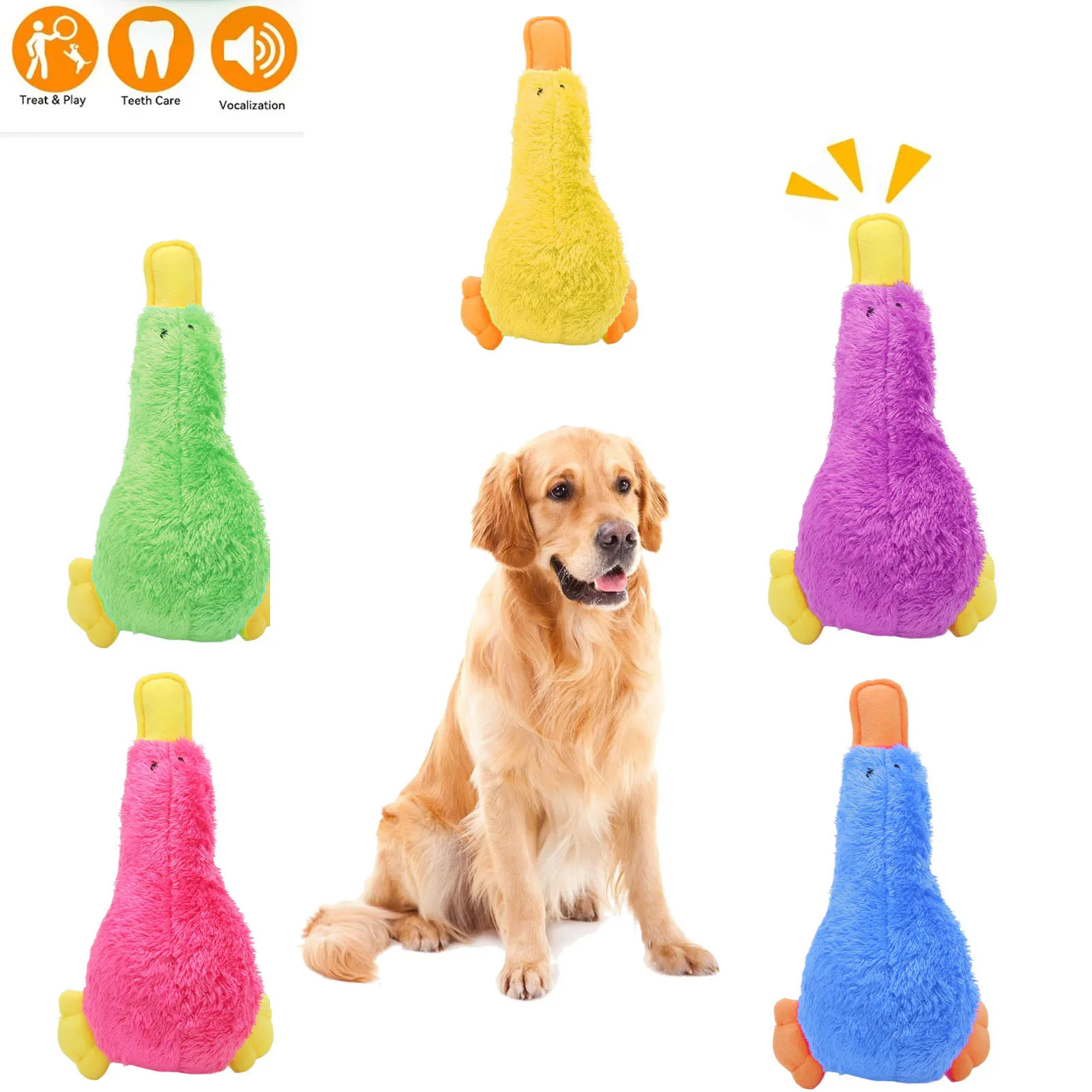 Fun Dogs Toy Plush Chew Toy For Dogs Puppy Squeaker Squeaky Plush Bone Molar Dog Toy Pet Training Dog Accessories