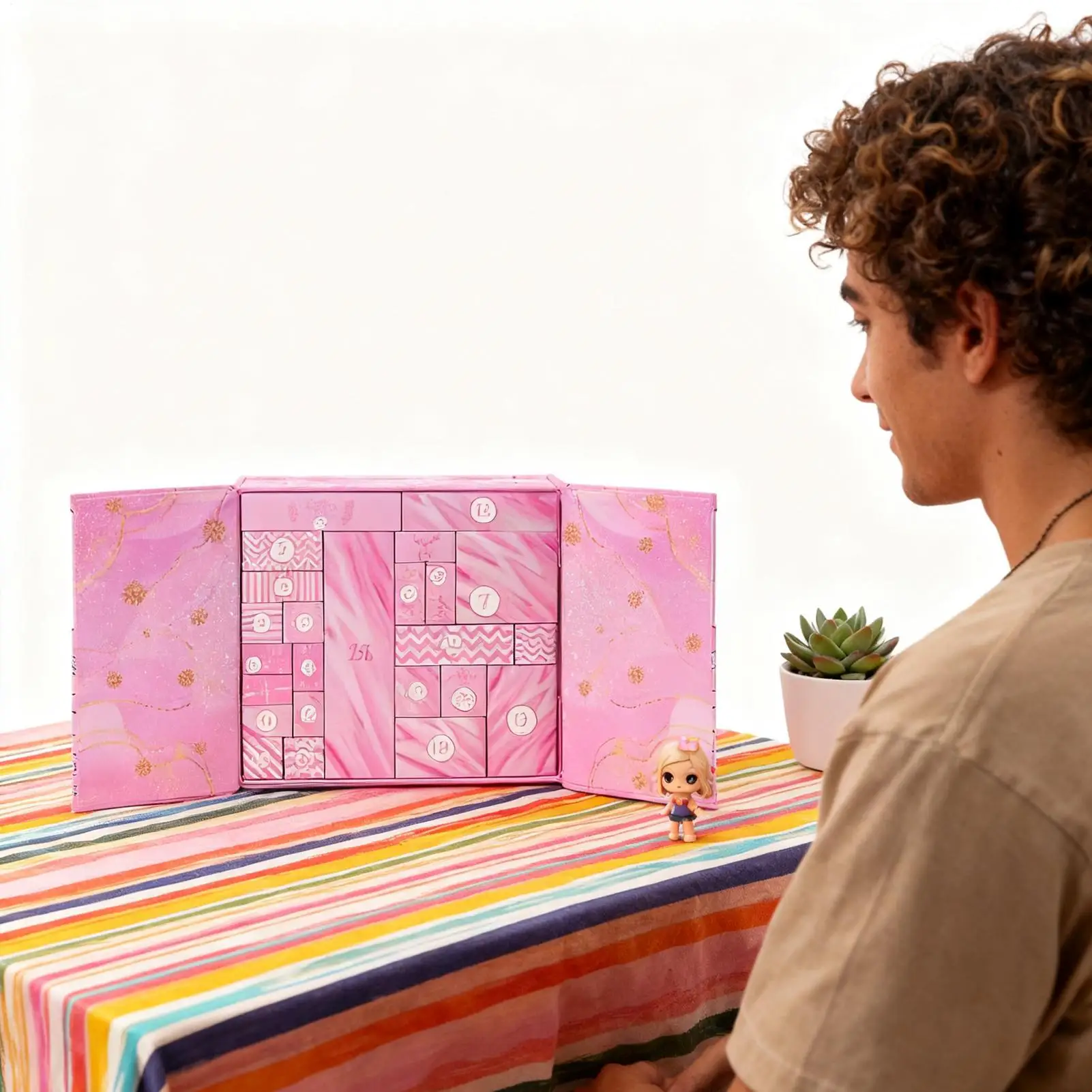 

Christmas Calendar Candy Box Refillable 24-Day Creative Calendar For Kids Teen Adult Men Women Boys Girls Holiday Halloween