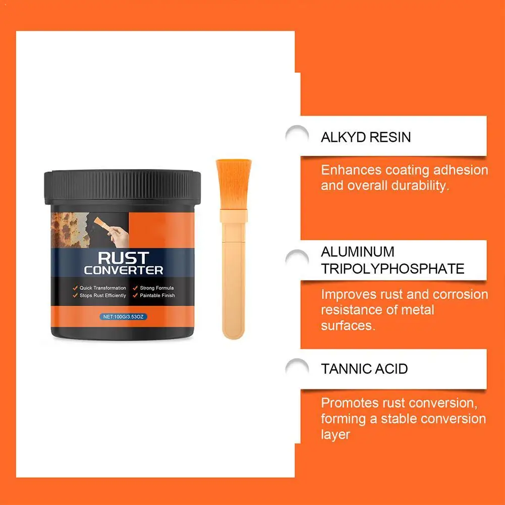 

Преобразователь ржавчины и грунтовка для металла - антикоррозийное покрытие для автомобилей, морского и промышленного транспорта, УФ-стойкое