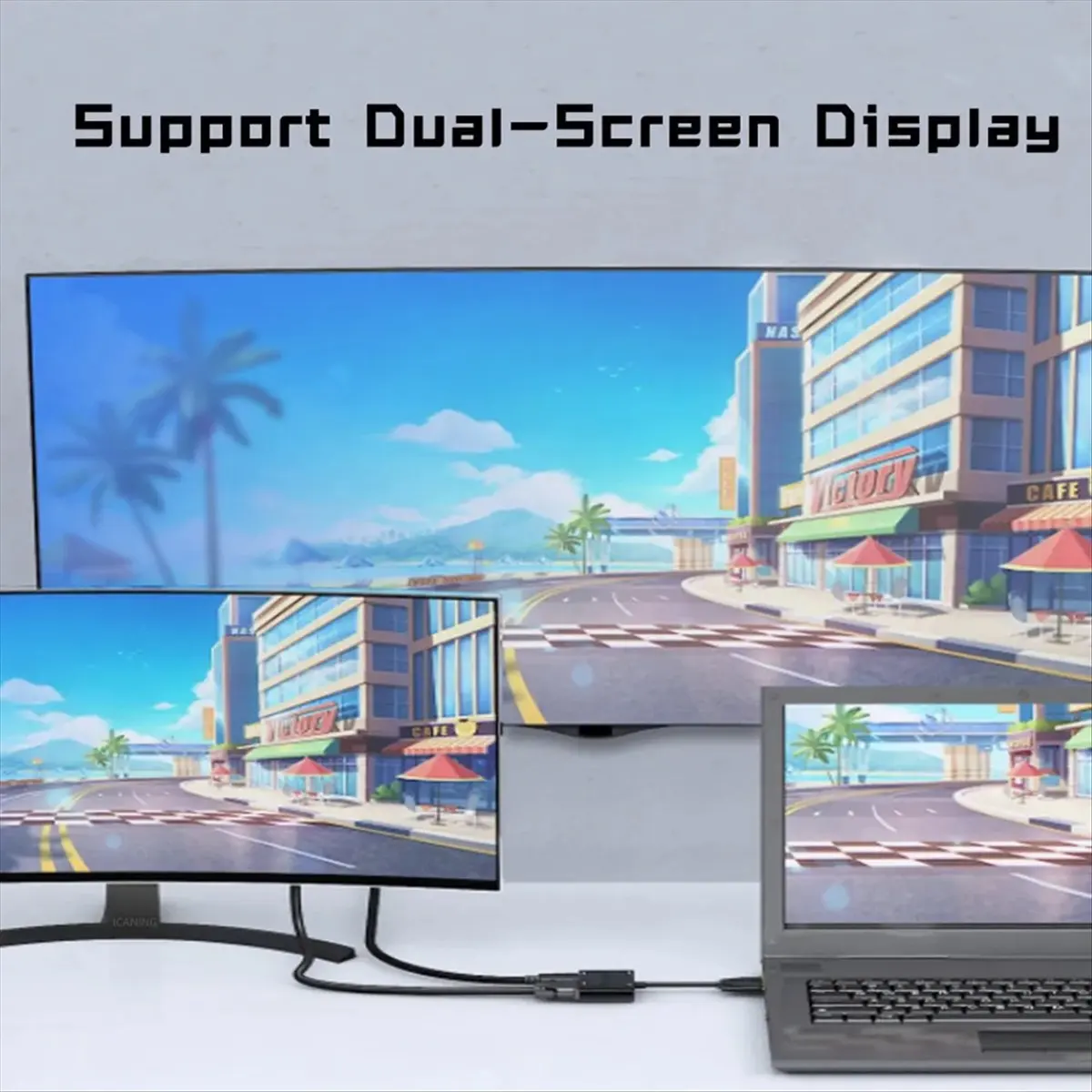 VGA to HDMI-Compatible Adapter VGA Splitter CAA