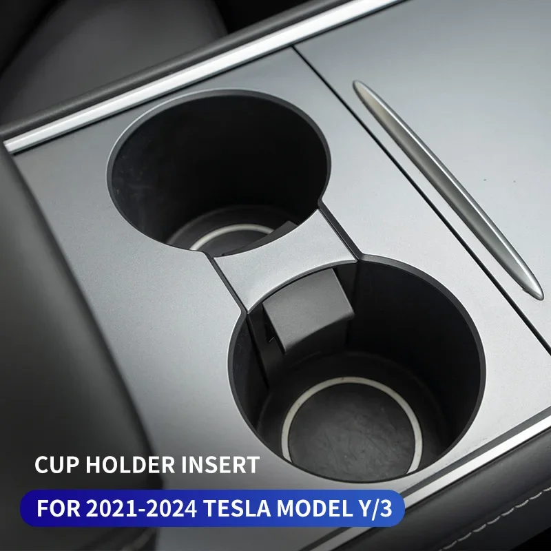 2024 New Stand Storage Card Tank Cup Limit Fixing Bracket For Tesla Central Control Cup Holder Drink Holder Interior Accessories