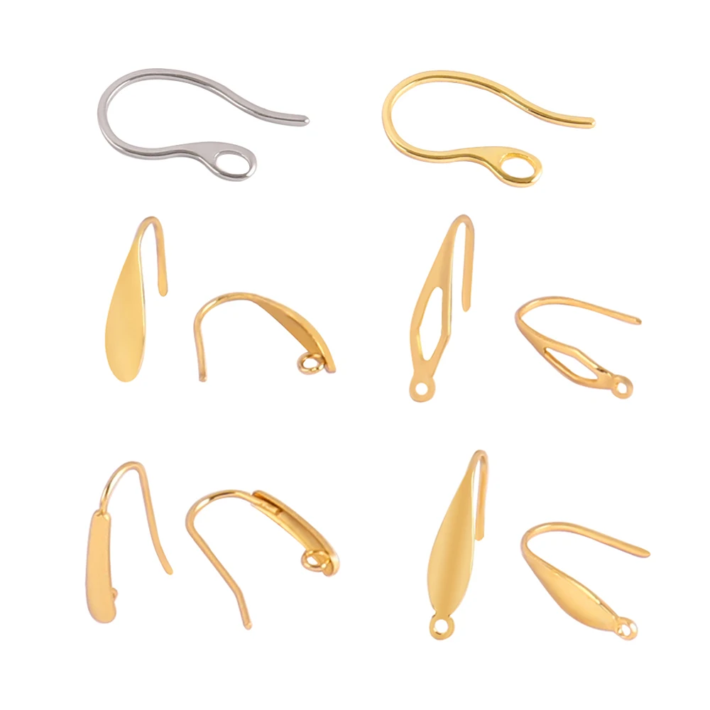 

20pcs/lot Stainless Steel Earrings Base Polygonal Stud Earring DIY Earring Findings For DIY Jewelry Making Connector Accessories