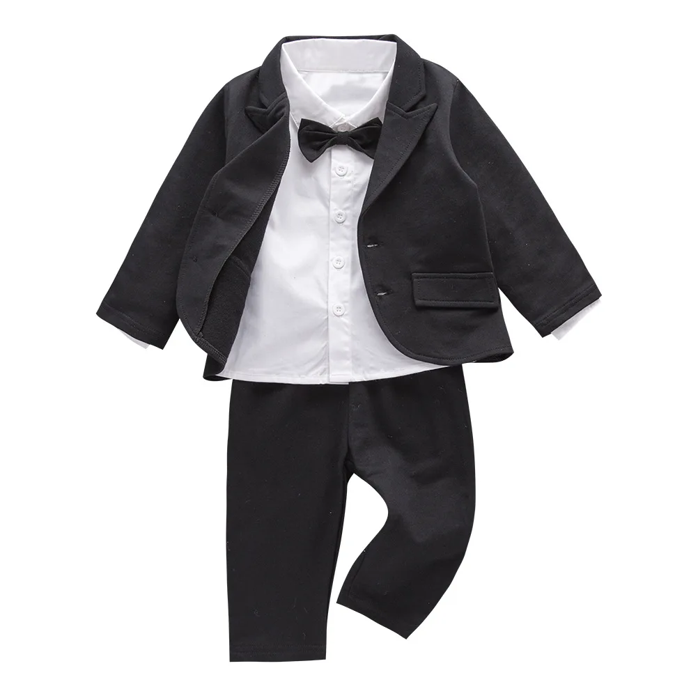 

Костюм-тройка для мальчиков: пиджак, рубашка и брюки с длинным рукавом, нарядная одежда