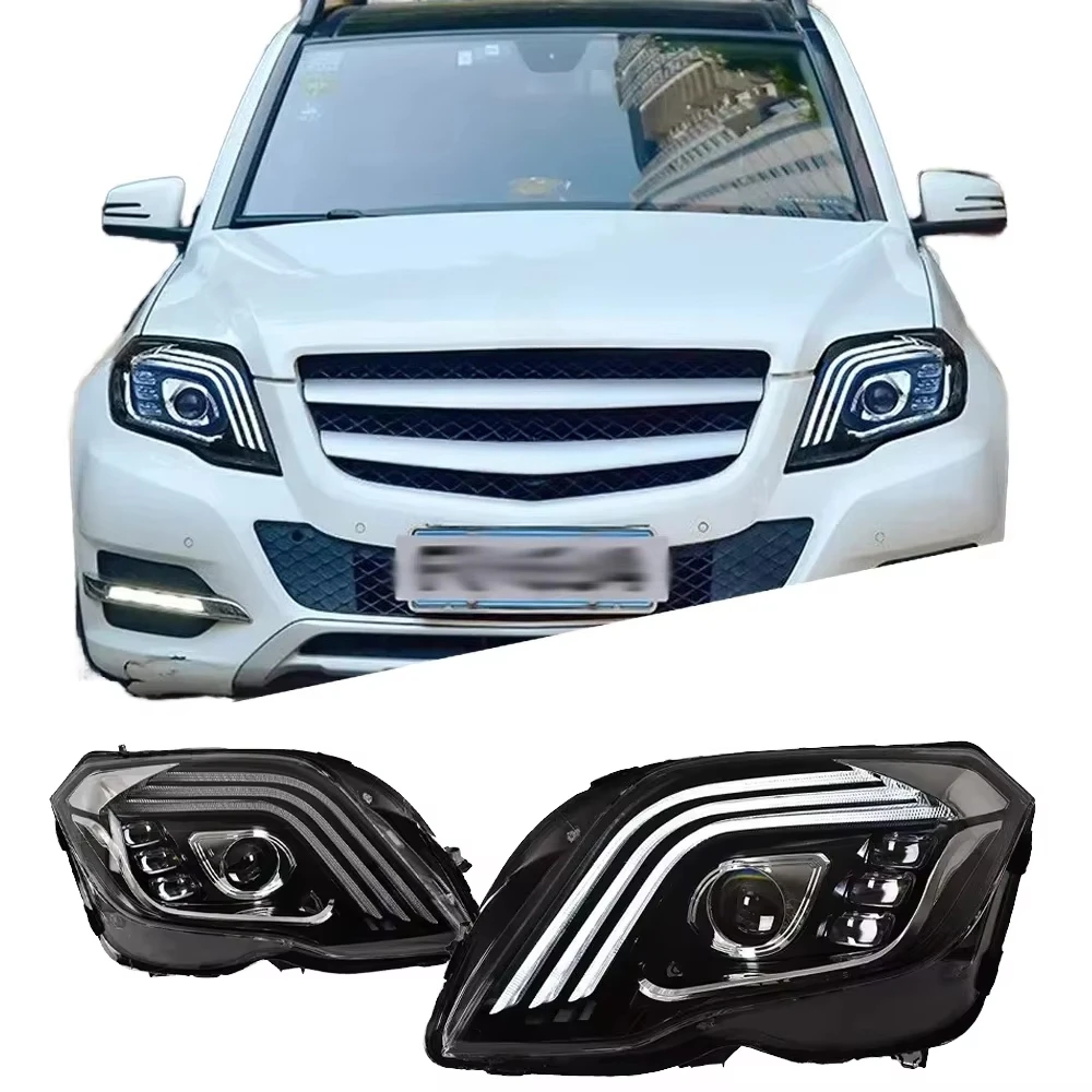 

Factory New DRL Dynamic Turn Signal 24V Auto Accessories Car Front Lamps Headlights Assembly for C-Class W204