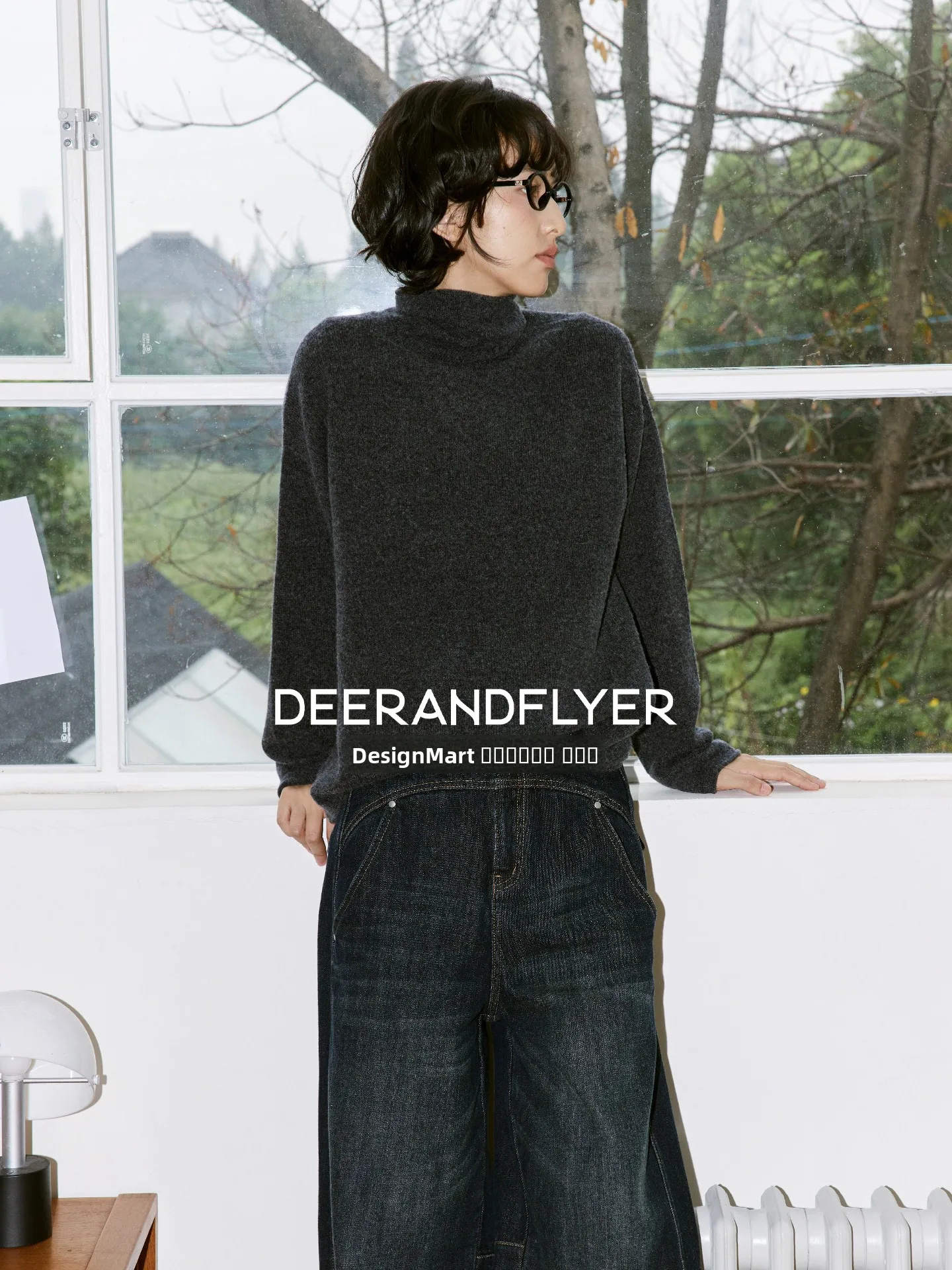 

High-Ne Women's Knitted Sweater Premium Wool And Camere Blend Multicolor Base Layer Top Casual Sle Comfortable Fit