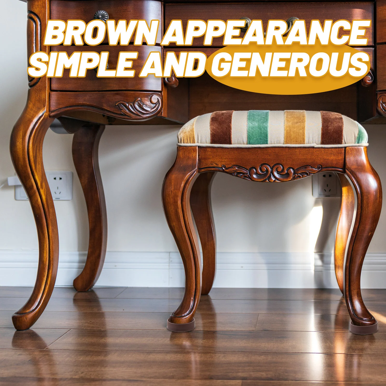 

12Pcs Round Rubber Caster Cups Furniture Wheel Stoppers Durable Table Chair Leg Protection Caster Cups Wheel Stoppers