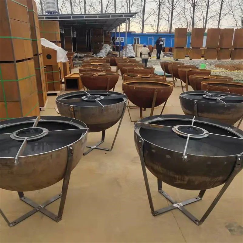 Corten Steel Bbq Fire Pit Corten Steel Bbq Fire Pit Wood Storage Corten Steel Metal Bbq for Backyard