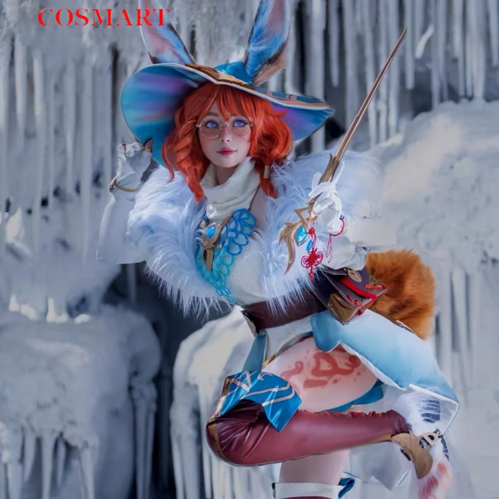 

COSMART Aurora Cosplay LOL The Rabbit Aurora Cosplay Costume Christmas Uniforms Sets Wig Shoes Costumes Game LOL Cospaly
