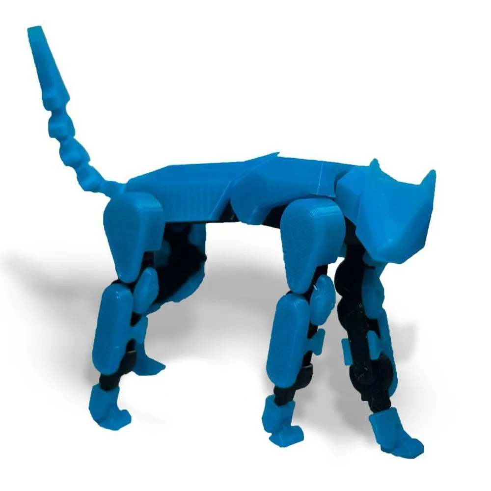 

3D Printed Mechanical Dog Mounted Pets Anime Toys Action Figures Multi-Jointed Movable Shapeshift Robot Mannequin Model Gifts