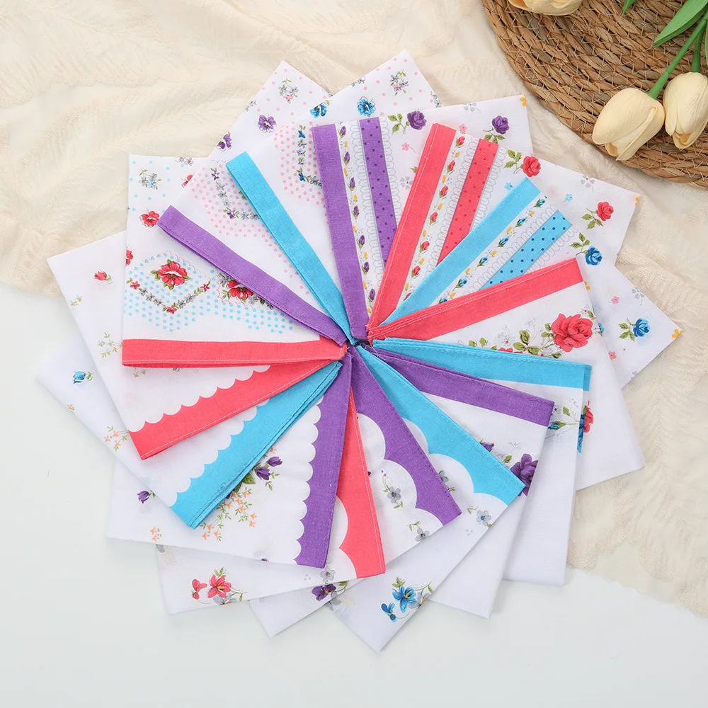 12-lencos-de-algodao-vintage-para-mulheres-28cm-lencos-quadrados-impressos-macios-e-absorventes-para-limpar-o-suor