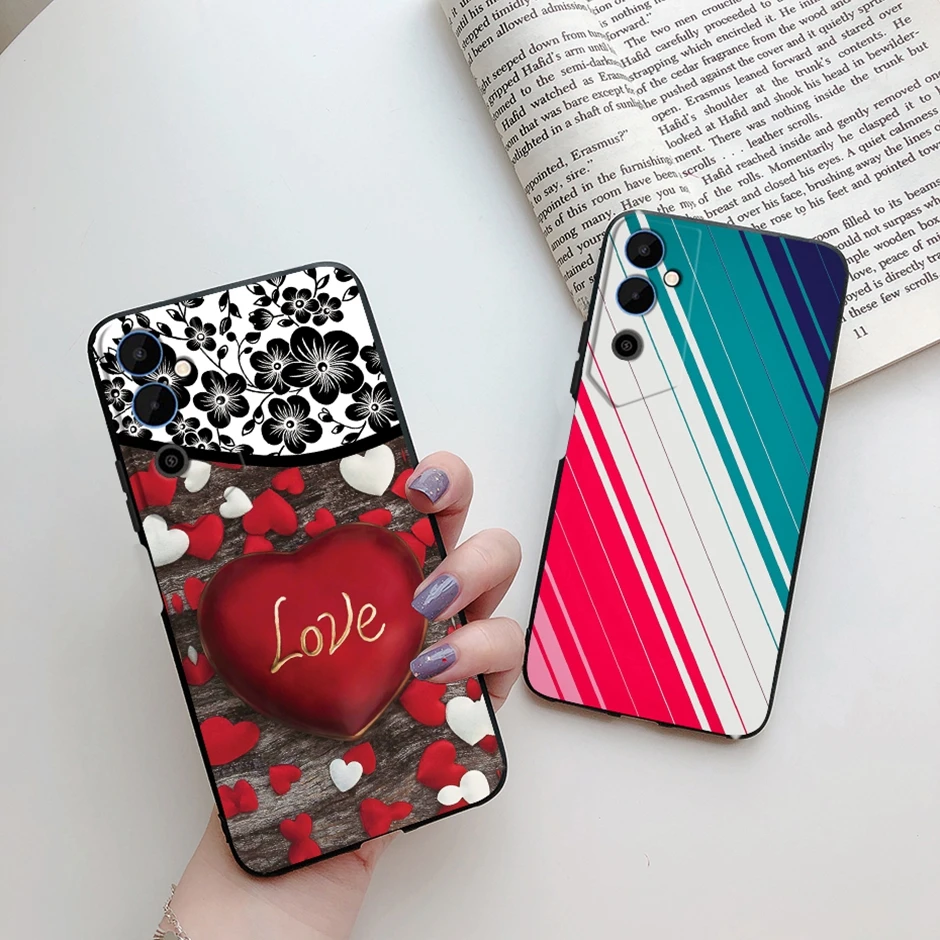 Funda for Tecno Pova Neo 2 Case LG6n Flower Silicone TPU Soft Phone Back Cover for Tecno Pova Neo2 PovaNeo2 Cases Coque Casing