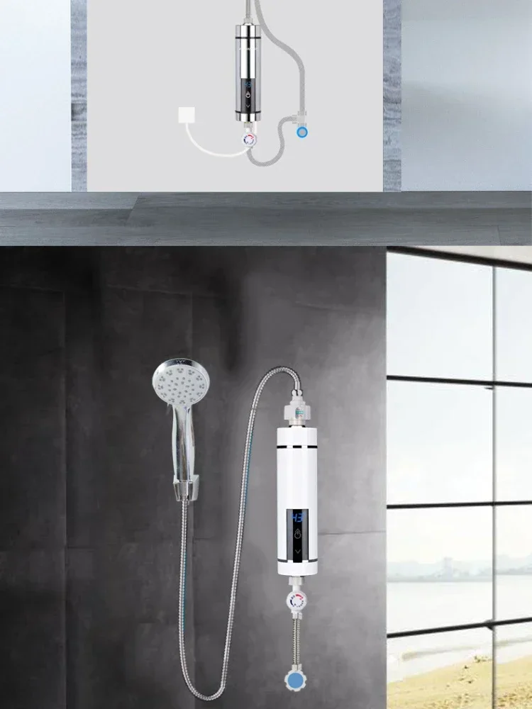 سخان مياه مستدير فوري للمطبخ 1 سرعة ثانية سخان ماء ساخن حراري موفر للطاقة سخان مياه بدون خزان