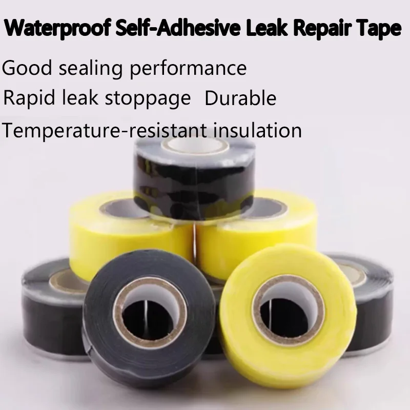 

Фитинги для труб из ПВХ и ППР, силиконовая самоклеящаяся лента, прочная водонепроницаемая клейкая лента высокого давления, уплотнительная ремонтная лента,