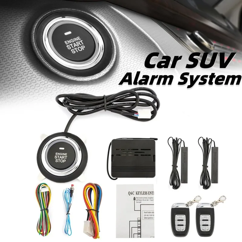 

12V Car Start Push Button Remote Starter Keyless Entry Car SUV Alarm System Engine Lock System Car Accessories