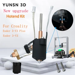 Upgrade Ender 3-V3 Hotend Kit High Flow Printing Ceramic Heating Head Quick-Swap Nozzle for Creality Ender 3-V3 Plus 3D Printer