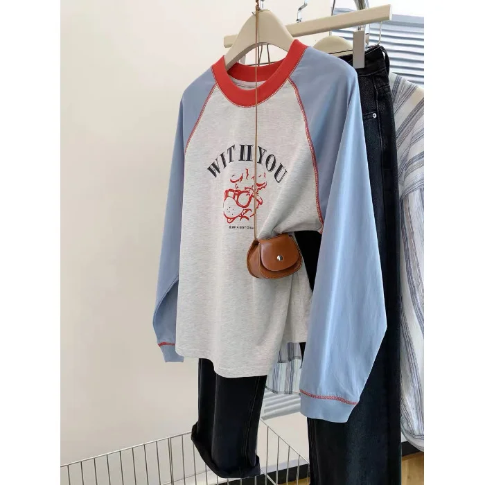 تي شيرت نسائي بأكمام طويلة، قطع علوية مطرزة بالزهور، مقاس نحيف يسمح بمرور الهواء، صيفي أنيق، أنيق، مظهر عمل جامعي يومي #5