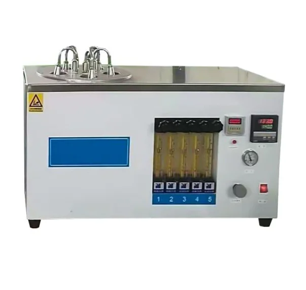 Probador de goma semiautomático TP-09, método de evaporación por chorro, ASTM D381 GB/T 8019 para combustible de aviación, 5 orificios