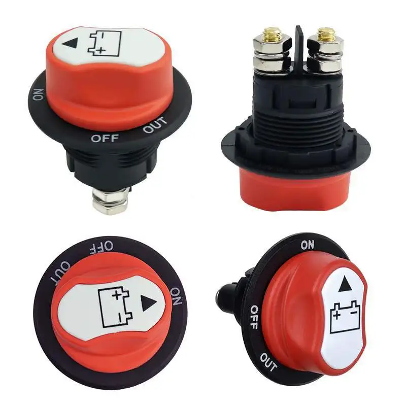 Car RV Marine 12V24V battery power-off switch Yacht motorcycle power supply main switch battery