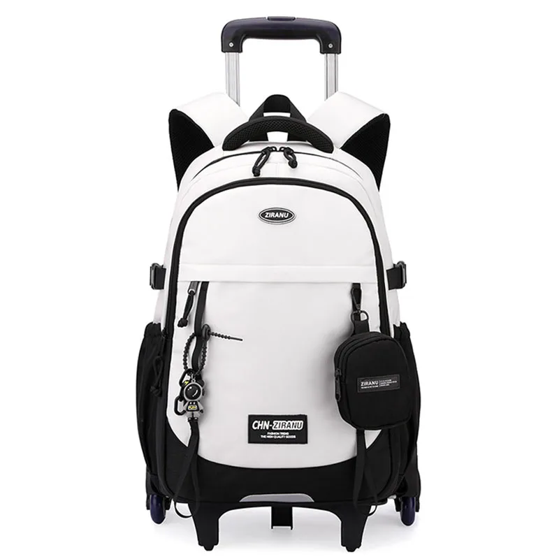 

2025 New Rolling Backpack with Wheels School BookBag for Boys Kids Luggage Mochila Viagem Trolley Back Pack Roller Plecak Męski